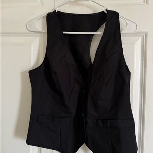 Black Button-Up Vest